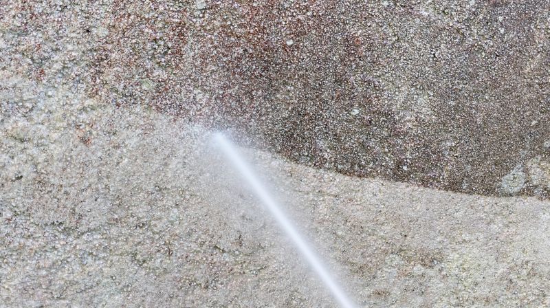 Building Exterior Before Pressure Washing